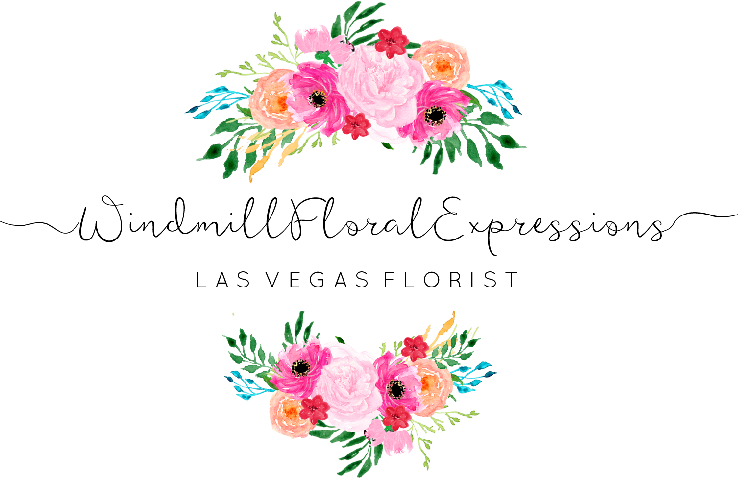 Las Vegas Flower Delivery By Windmill Floral - Calligraphy Flower Png (1548x1023), Png Download