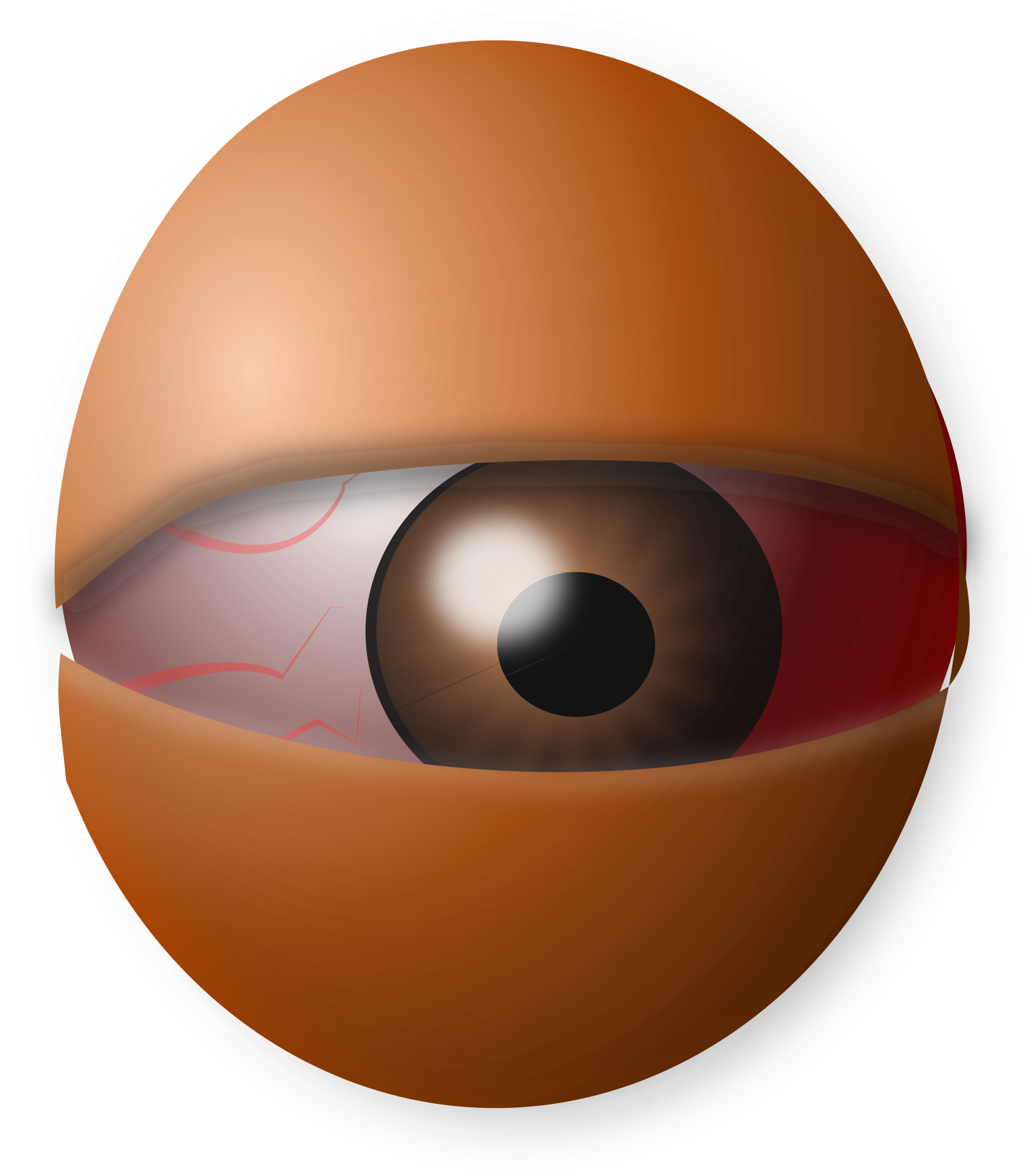 This Free Icons Png Design Of Am Eyeball Egg (1697x2400), Png Download