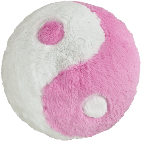 Picture Of Yin Yang Furry Pillow - Brentwood 18-inch Mongolian Faux Fur Pillow (550x550), Png Download