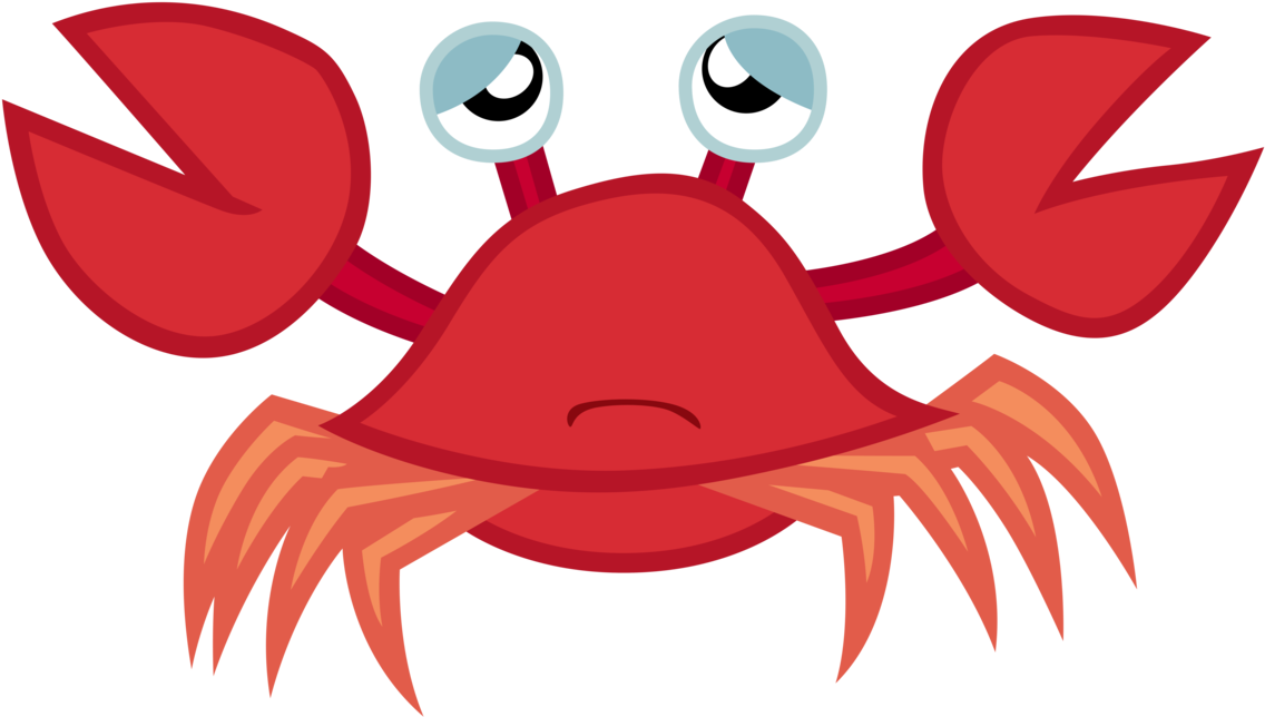 Seafood Graphic Royalty Free Sad Huge - Sad Crab Cartoon (1171x683), Png Download