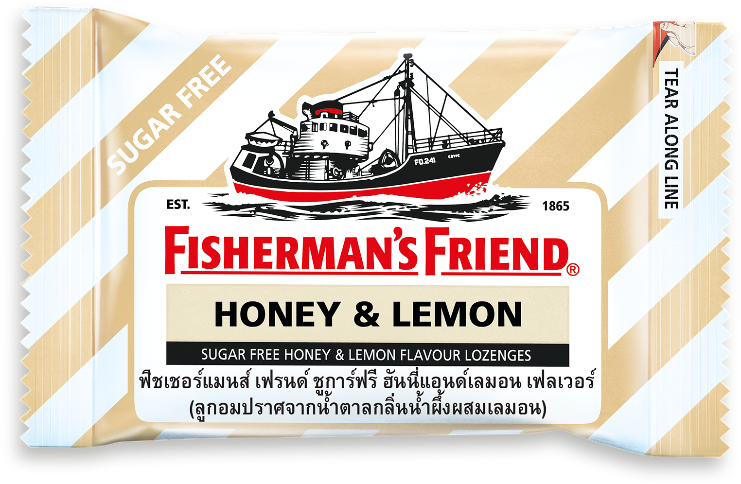 Honey & Lemon - Fisherman Friend (1806x1181), Png Download