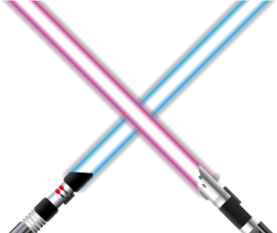Laser Clipart Jedi Lightsaber - Star Wars Lightsabers Crossing (640x480