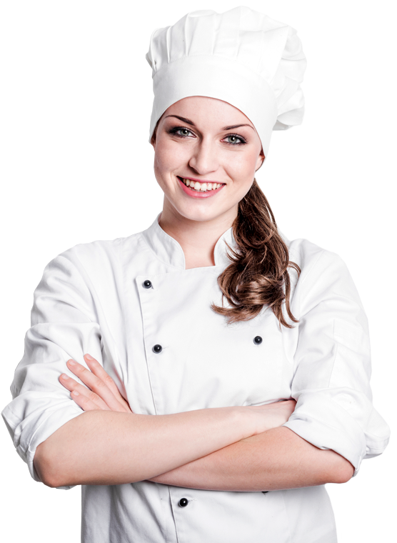 Chef - 美女 廚師 (570x770), Png Download