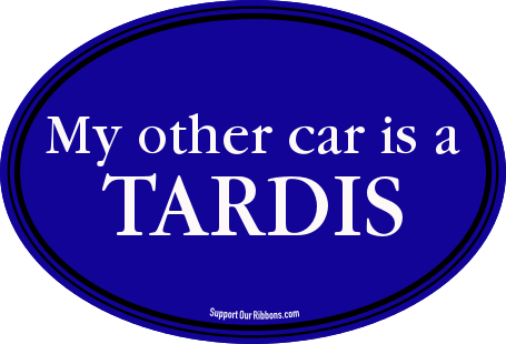 My Other Car Is A / Tardis - Circle (455x310), Png Download
