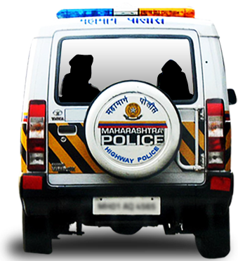 Welcome To Highway Police Maharashtra State - Police Van Png Hd (339x372), Png Download