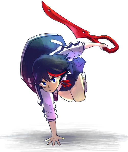 Fictional Character Vertebrate Cartoon Purple Anime - Png Kill La Kill (500x620), Png Download