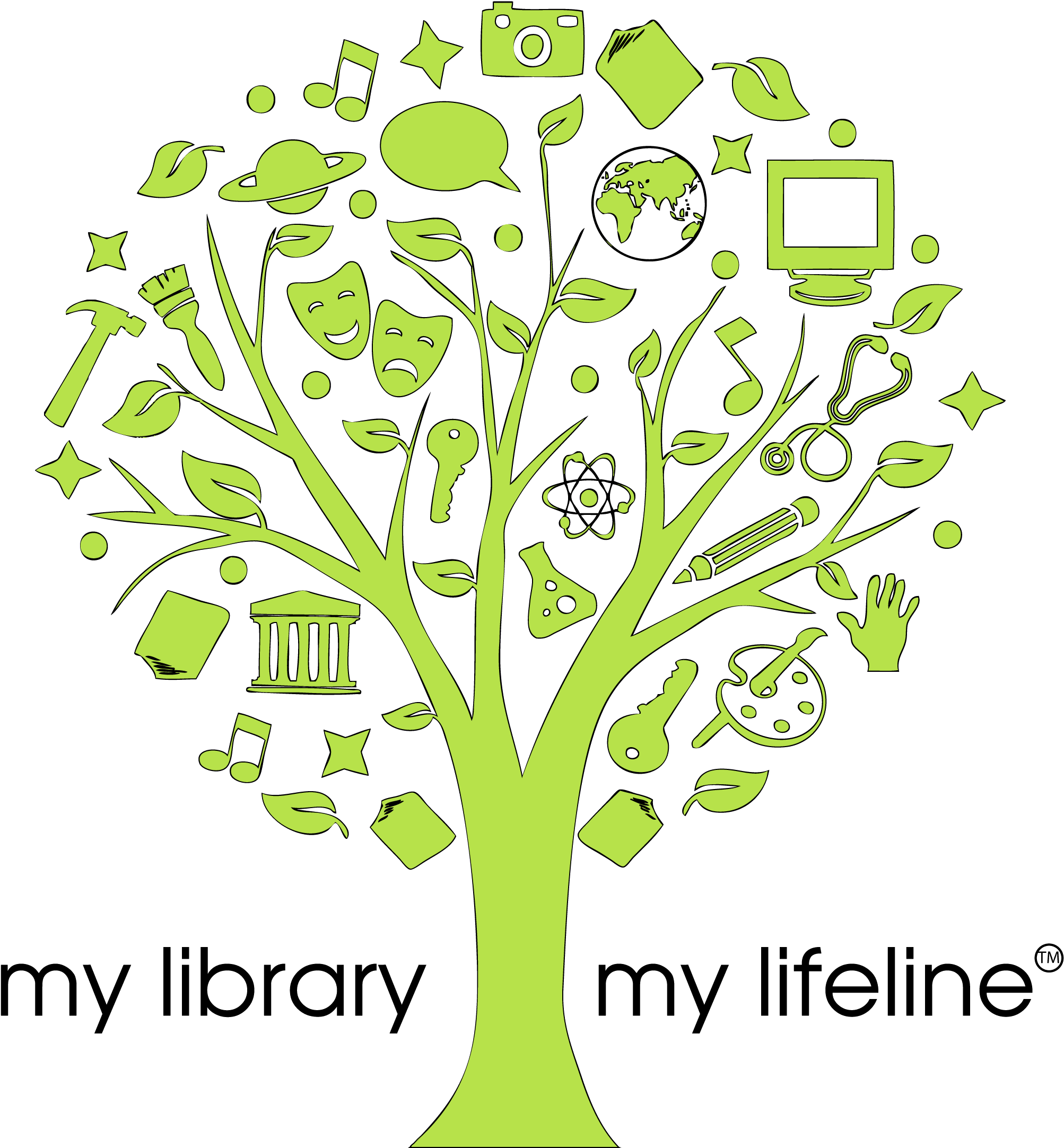 My Library, My Lifeline - Public Library (2250x2250), Png Download