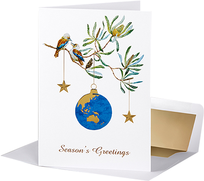 Australian Christmas - Art Print: Zenina's Australian Kookaburra Bird Pattern, (440x365), Png Download