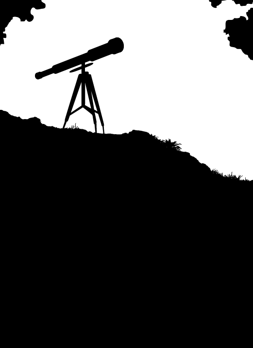 Spyglass Printing - Silhouette (521x716), Png Download