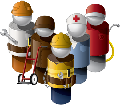 Field Service Industries - Service Industries (400x369), Png Download