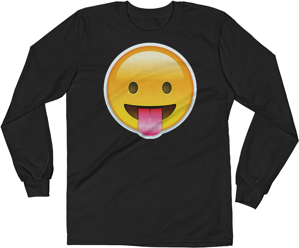 Men's Emoji Long Sleeve T Shirt - T Shirt Infamous (1000x1000), Png Download