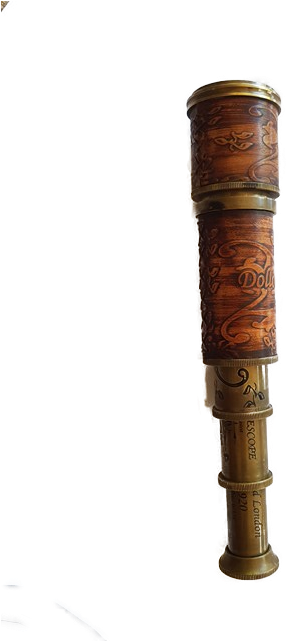 14" Dollond London Etched Brass Telescope Spyglass - London (480x640), Png Download