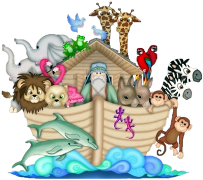 Noah's Ark Pictures - Handmade Noahs Ark Wall Mural Decals Bible Story Baby (400x400), Png Download