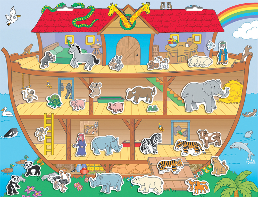 Create A Scene™ Magnetic Noah's Ark™ - Create-a-scene Magnetic Playset - Noah's Ark (1000x1000), Png Download