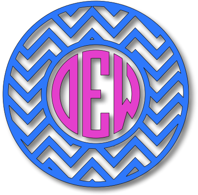 Monogram Frame - Chevron Circle - Circle (465x465), Png Download