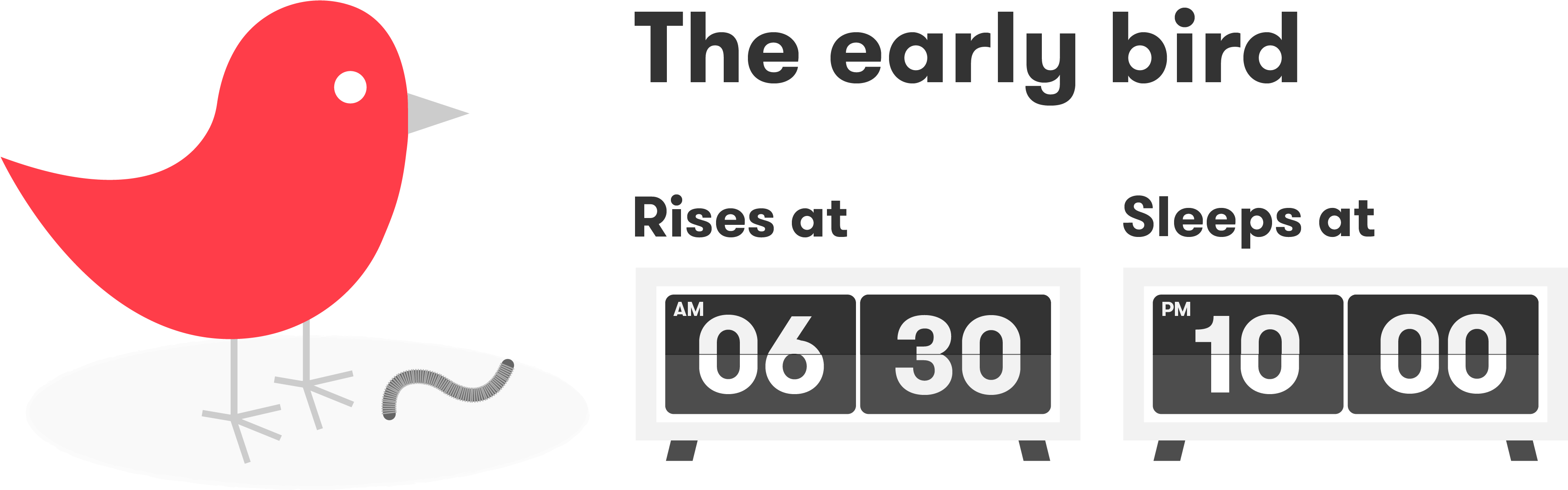Earlybird-04 - Early Bird Late Bird (4167x1458), Png Download