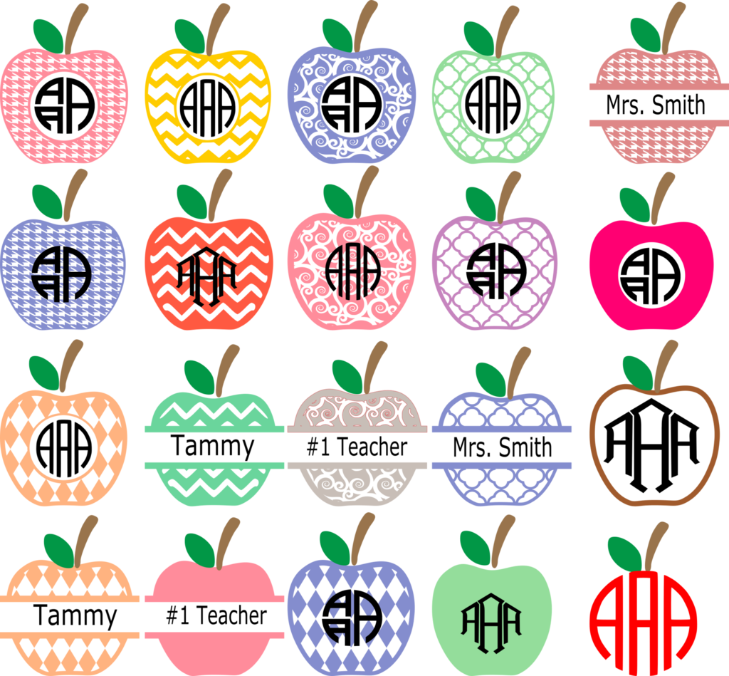 Apple Monogram Frames - Scalable Vector Graphics (1024x949), Png Download