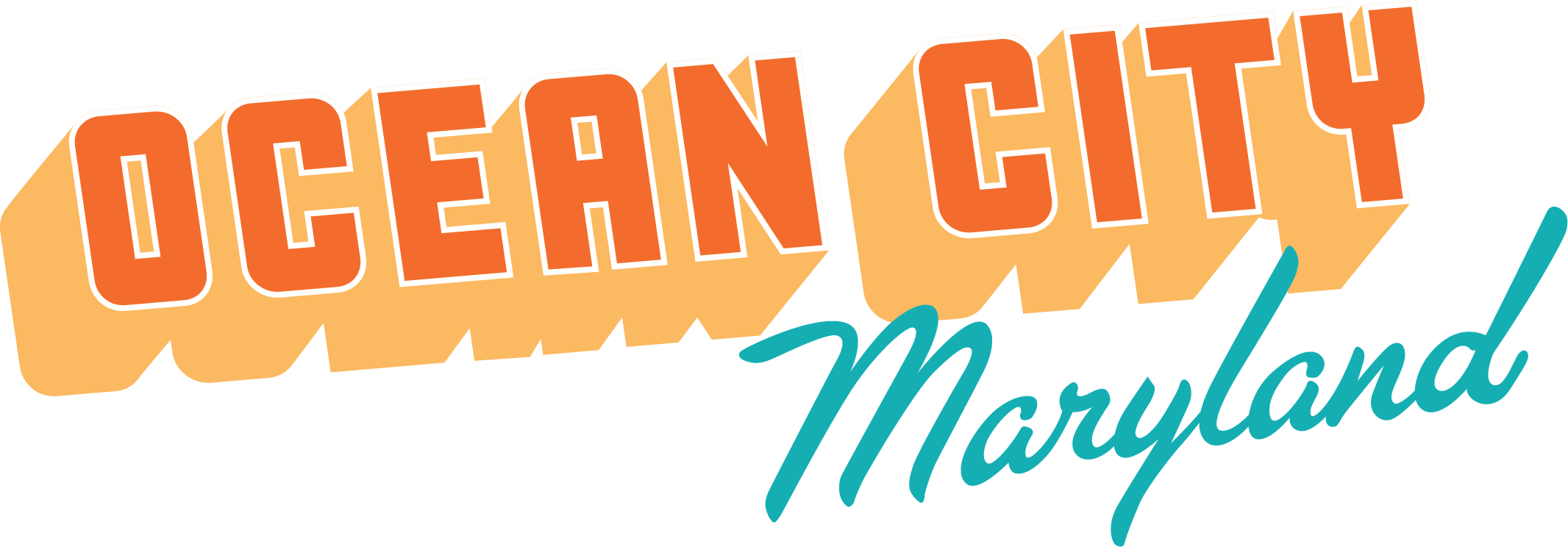 Visit Ocean City - Ocean City Maryland Clipart (2132x744), Png Download