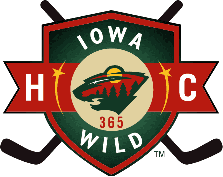 Iowa Wild 365 Logo - Iowa Wild Hockey (444x353), Png Download