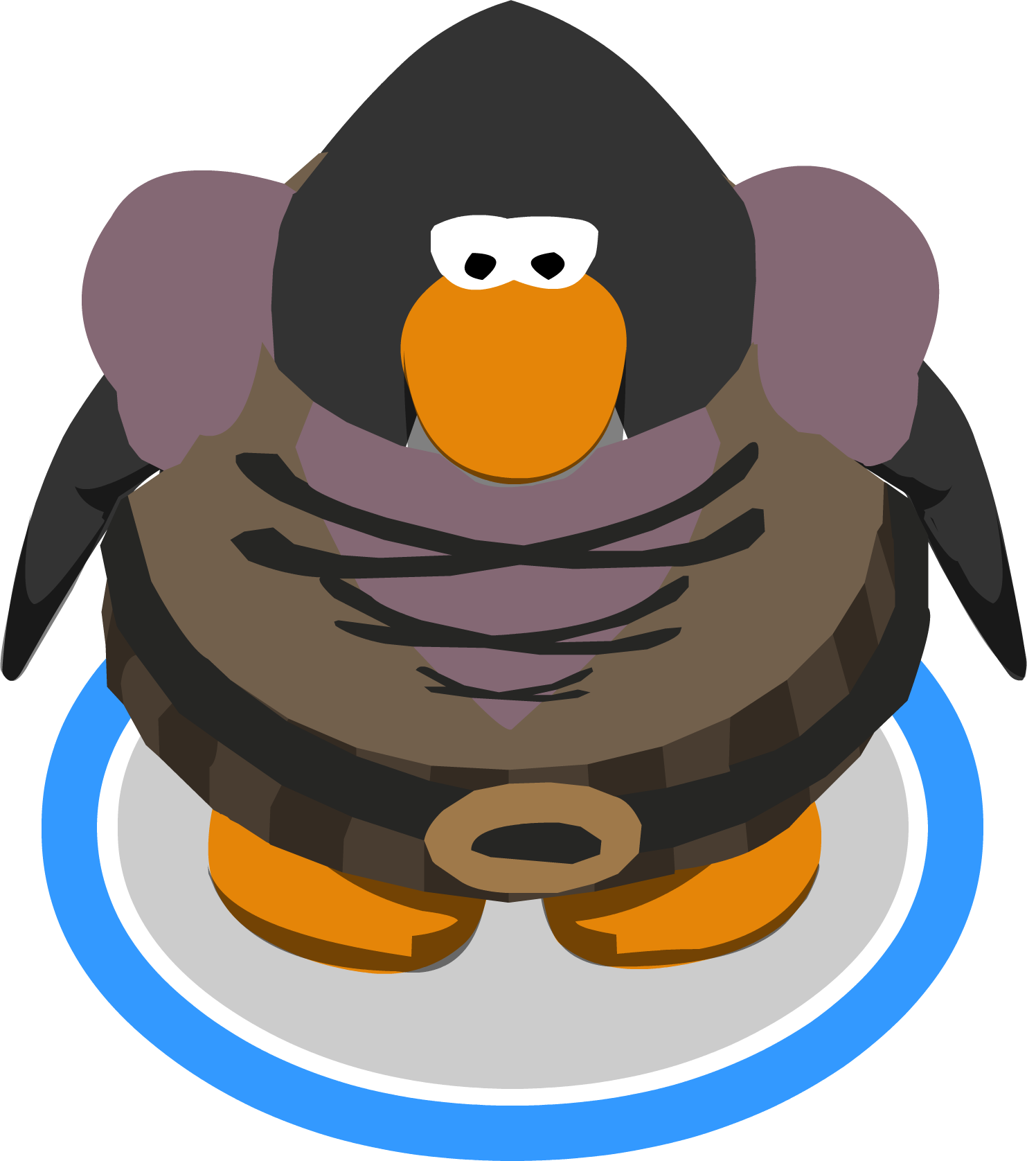 Corsair Coat Ig - Club Penguin Sprite (1483x1676), Png Download