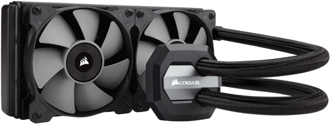 Corsair Hydro Series H100i V2 High Performance Liquid - Cpu Cooler Corsair H100i V2 (700x282), Png Download