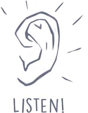There Are Three Basic Types Of Learning Styles That - Drawing Of A Ear Listening (614x388), Png Download