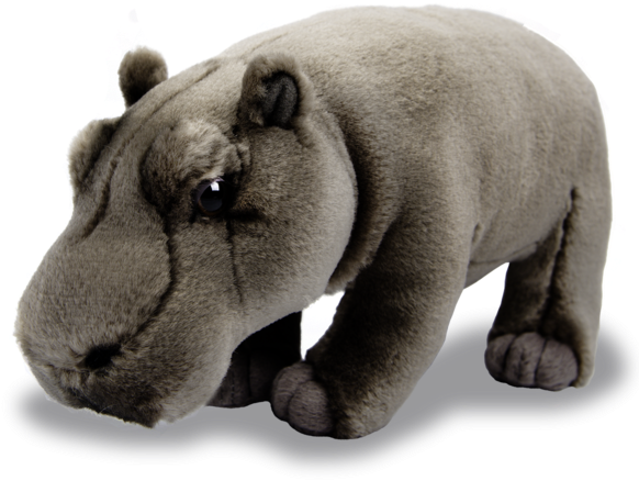 Hippopotamus - Black Rhinoceros Plush Wwf (600x600), Png Download
