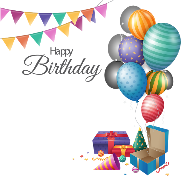 Read It - Balloons With Gift Png (640x640), Png Download