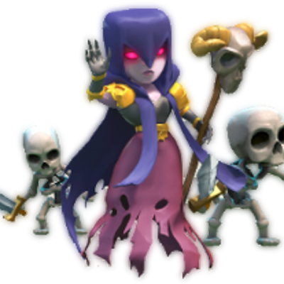 Chief Coc - Lego Witch Clash Of Clans (400x400), Png Download