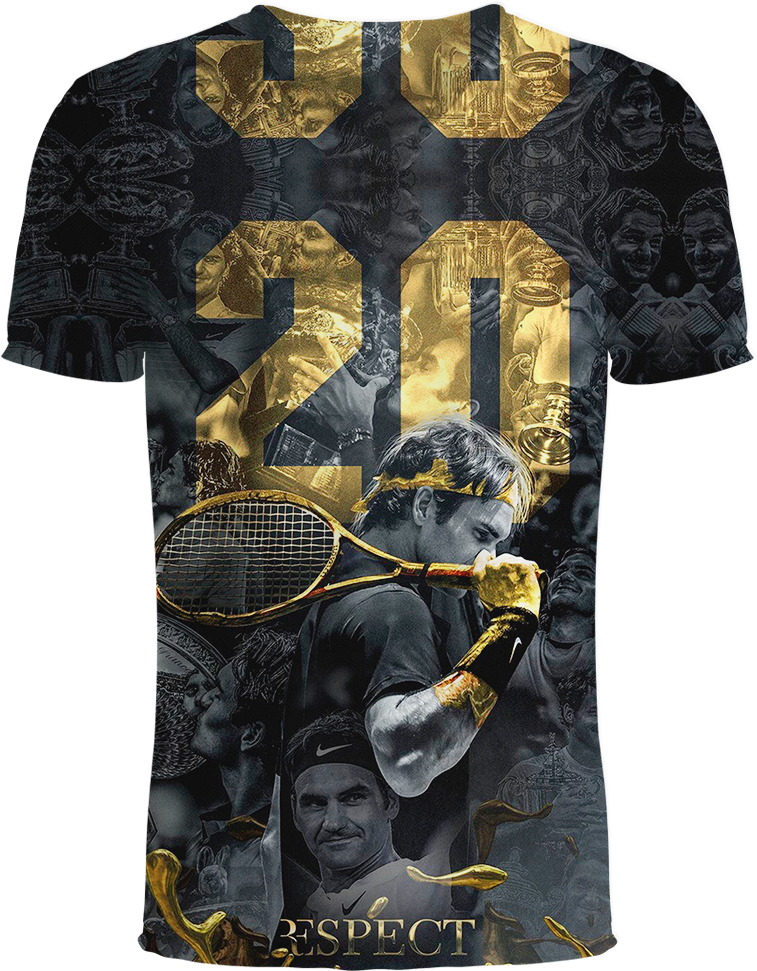 Roger Federer Tennis 3d T-shirt - Tennis (1045x1044), Png Download