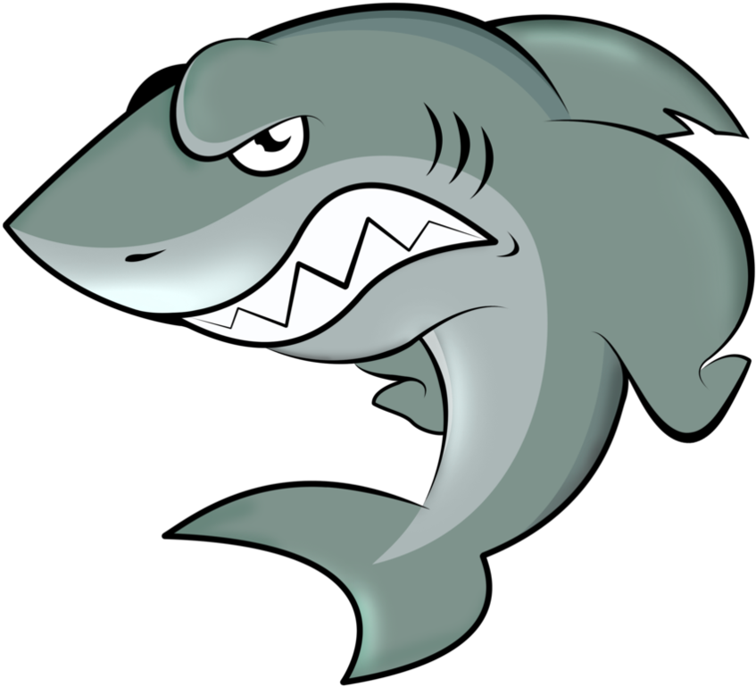 2 Kbyte, V - Toon Sharks (898x889), Png Download