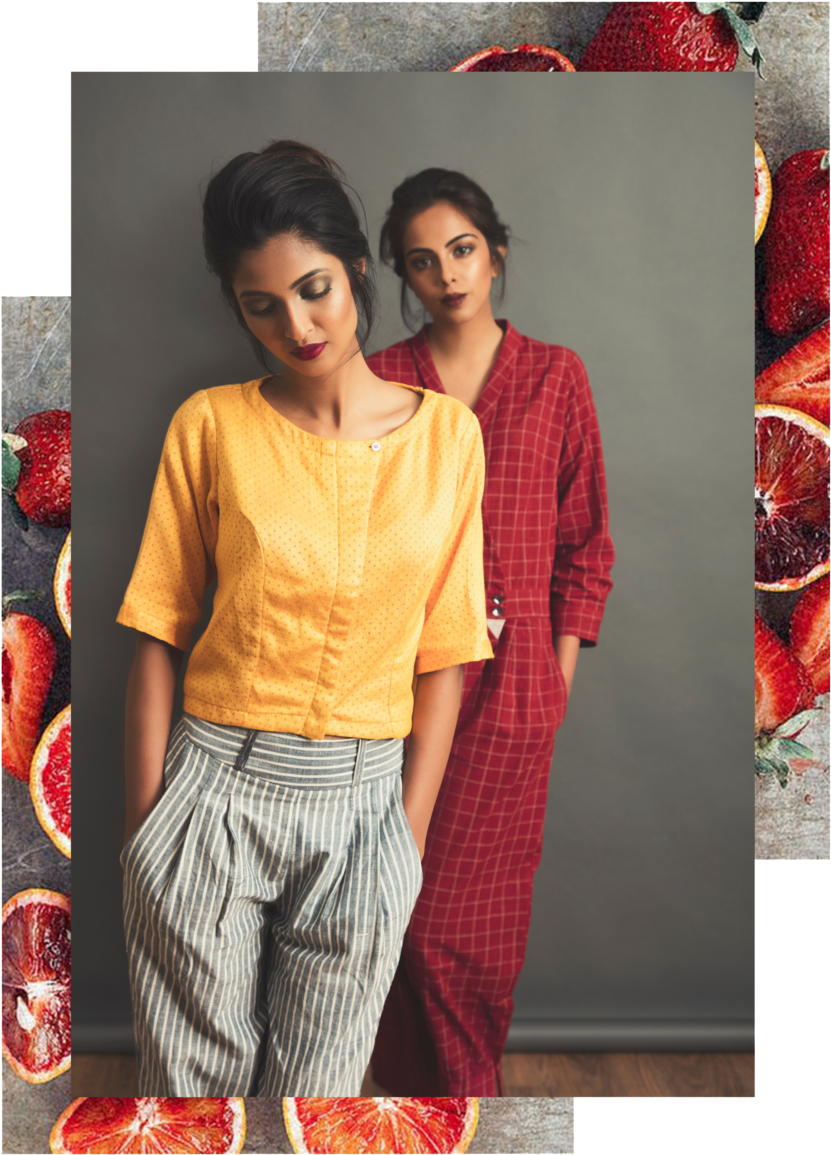 Mashru With Flower Pattern And Striped Khadi Trousers, - Trousers (1000x1414), Png Download