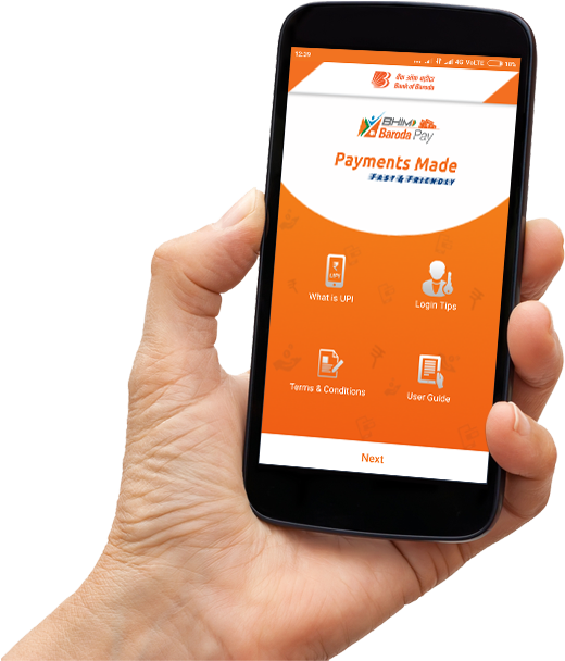 Bhim Baroda Pay - Baroda M Pay (520x608), Png Download