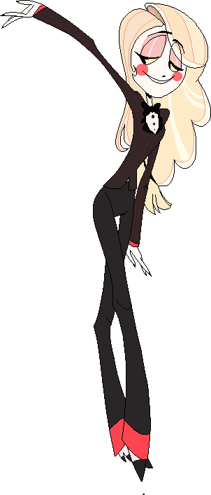 Charlie Flat Colors - Vivziepop Hazbin Hotel Charlie (302x707), Png Download