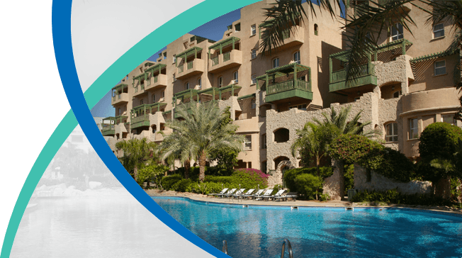 Arab Hotel Association - Resort (652x364), Png Download