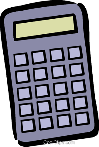 Calculator Royalty Free Vector Clip Art Illustration - Illustration (326x480), Png Download