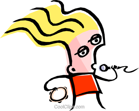 Cool Female Singer Royalty Free Vector Clip Art Illustration - Joke (480x384), Png Download