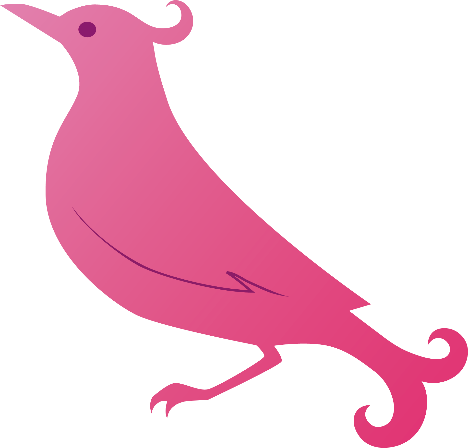 Clip Art Beak Clip Art Purple - Magenta (1911x1830), Png Download