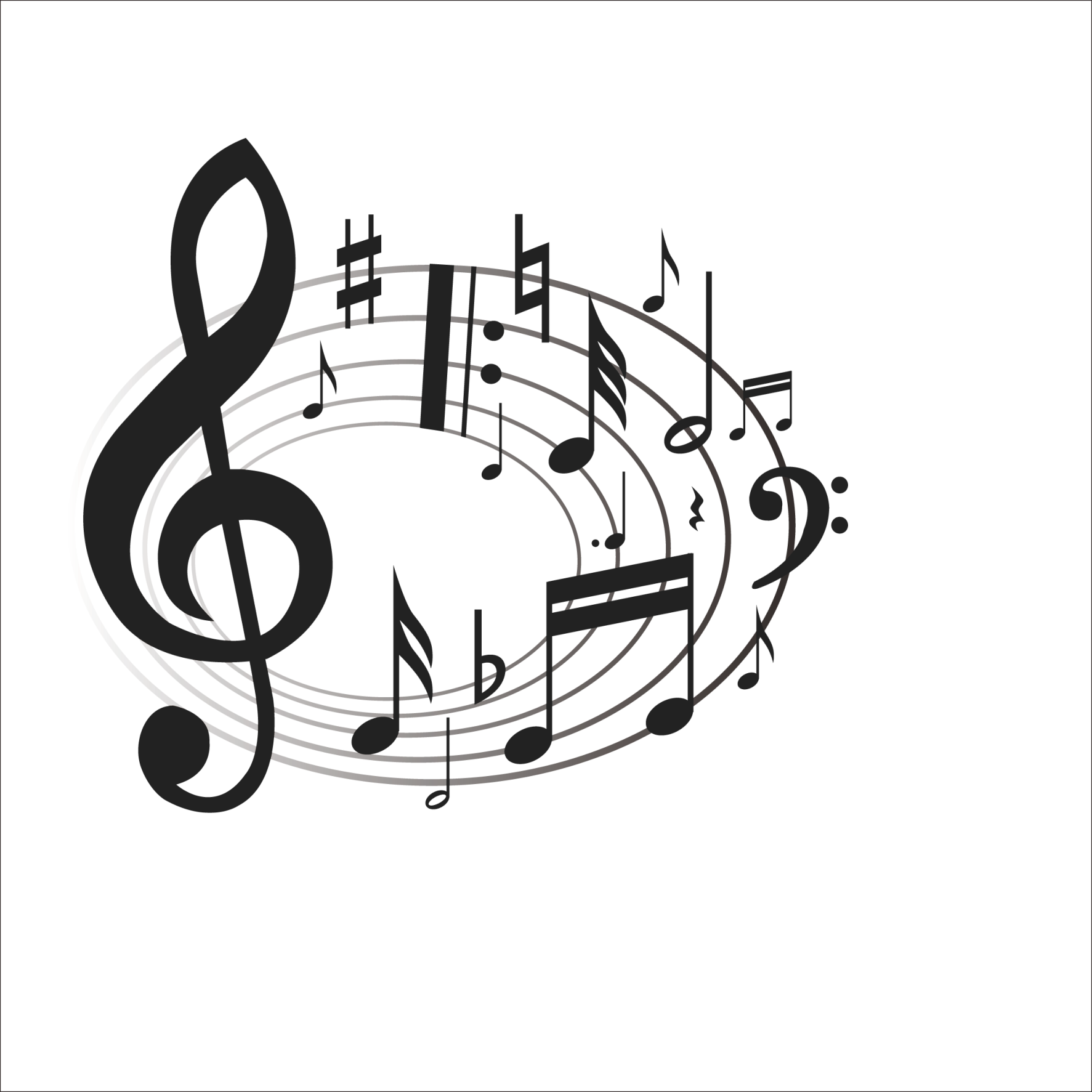 Singer Clipart Choir Note - Music And Fine Art (1773x1773), Png Download