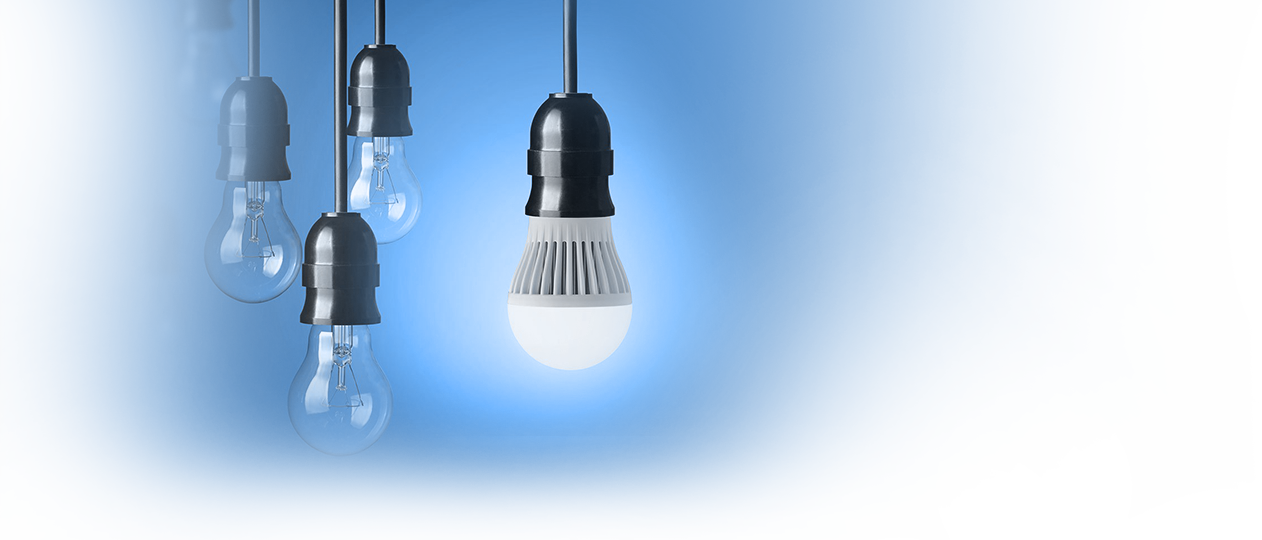 Blub-png - Incandescent Light Bulb (1262x540), Png Download