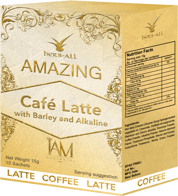 Amazing Coffee With Barley And Alkaline Png (800x800), Png Download