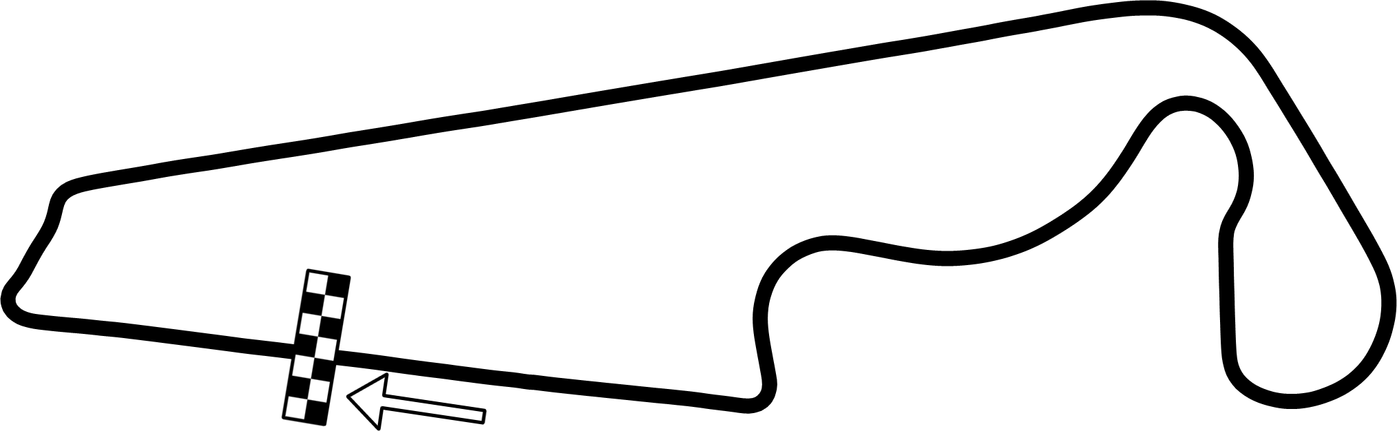 Circuit Paul Ricard - Paul Ricard Circuit Png (2029x626), Png Download