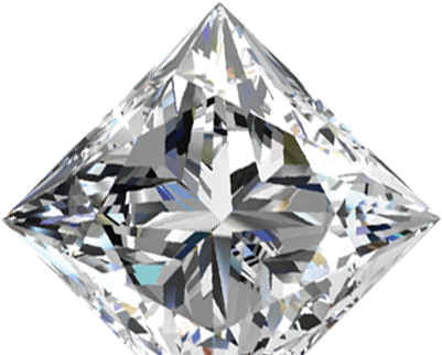 Expensive Diamonds - .50ct Princess Cut Diamond G / Si2 Egl-usa (401x322), Png Download