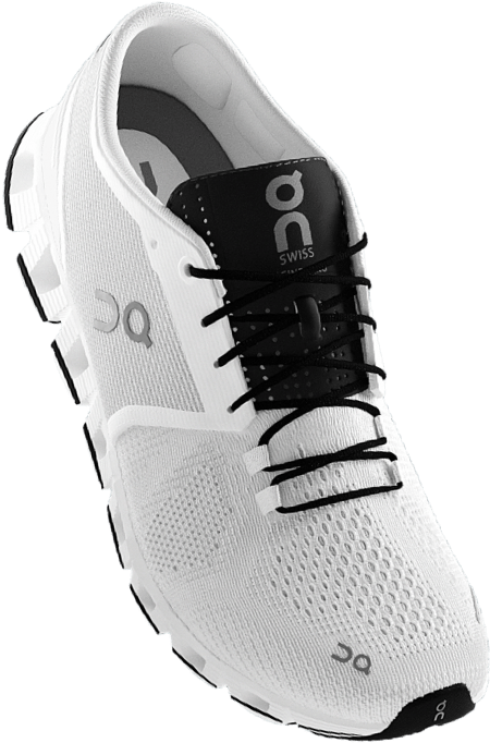 T Rock Mens Shoes Mens Running Shoes & Running Clothing - Mens Cloud X White (788x788), Png Download