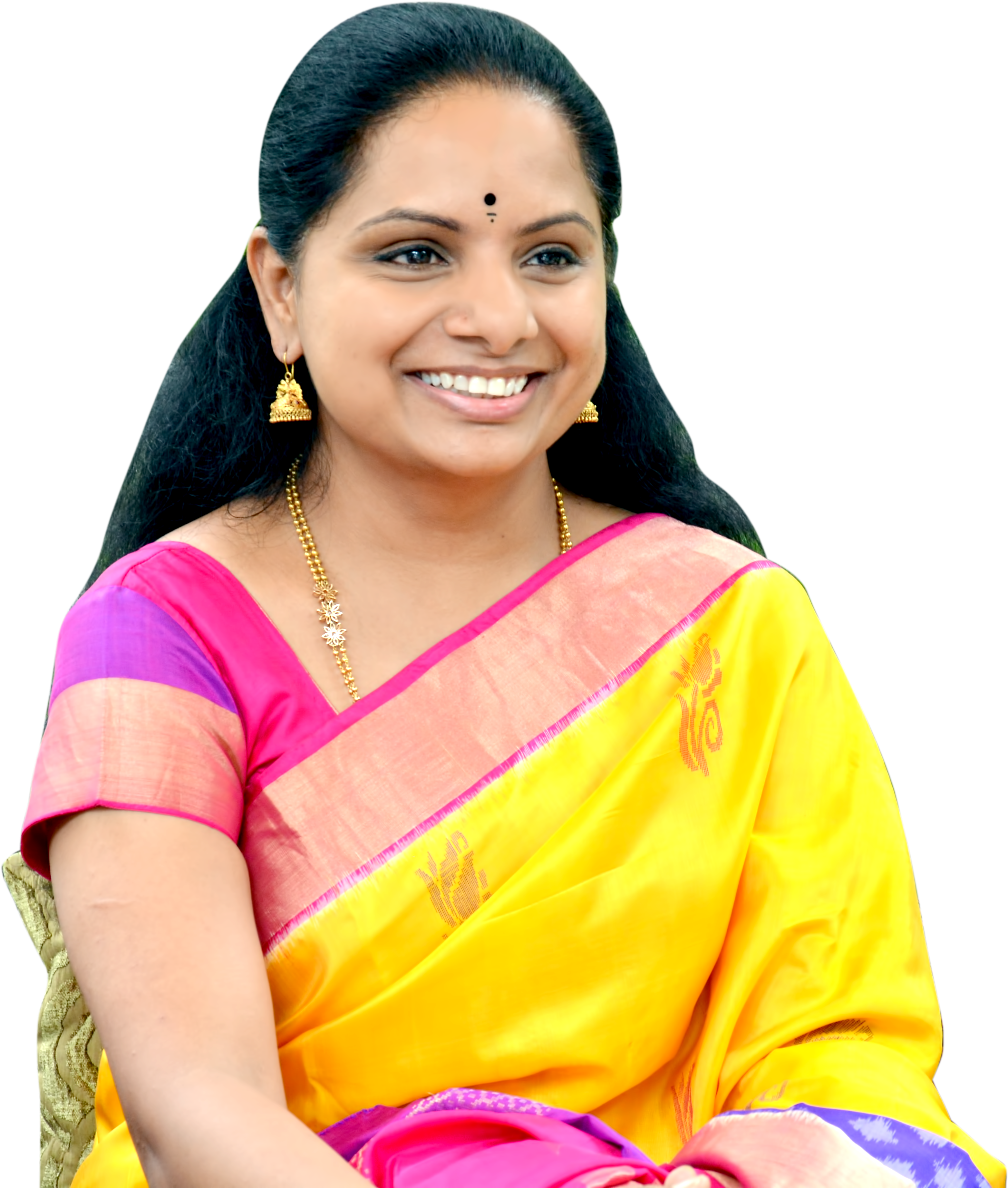 Kalvakuntla Kavitha Hd Png Photos Images - Woman (3664x4000), Png Download
