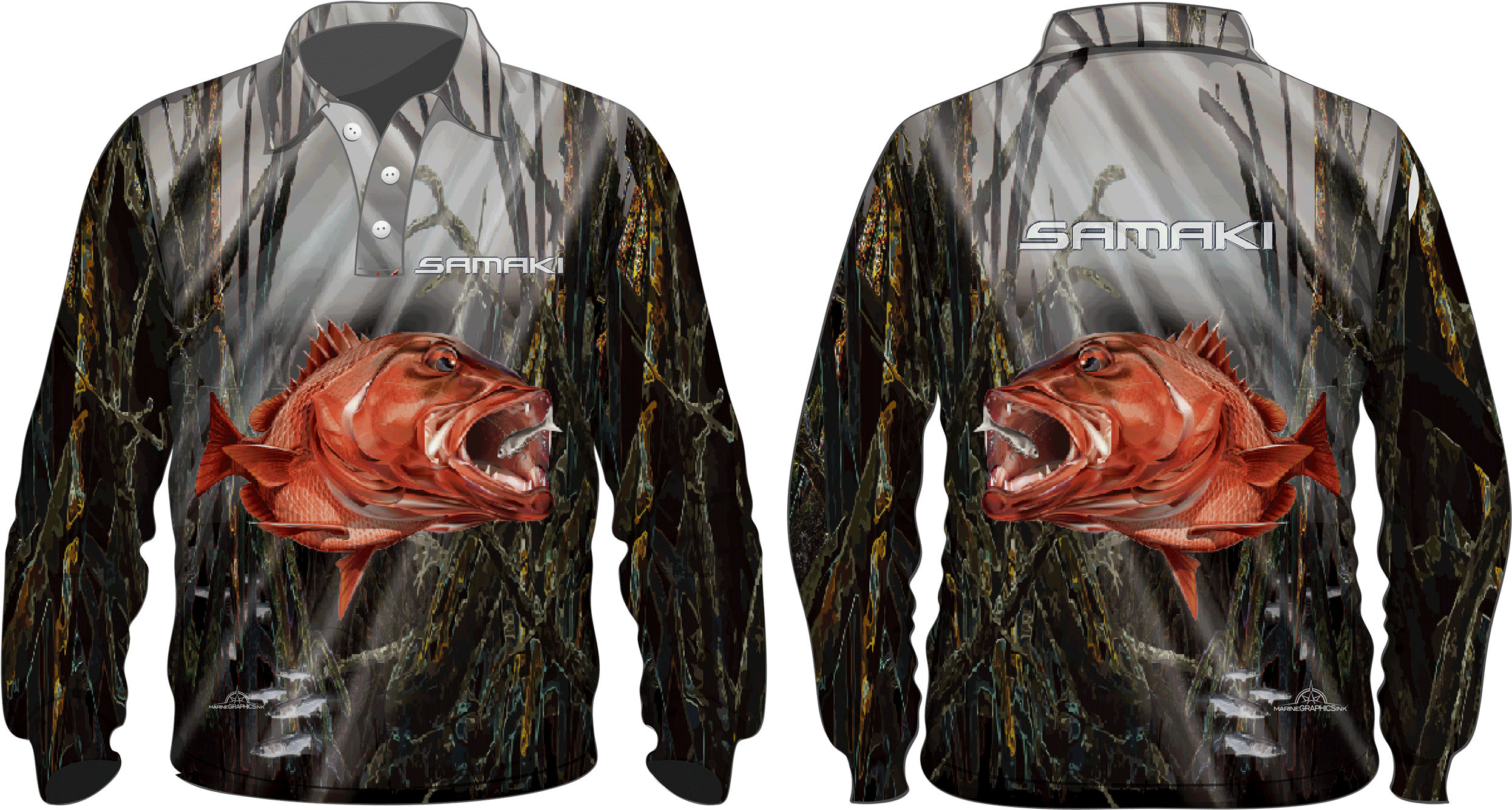 Samaki Mangrove Jack Shirt (2500x1395), Png Download