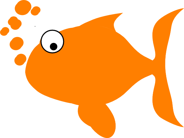 Orange Clipart Big Orange - Orange Fish Clipart (600x450), Png Download