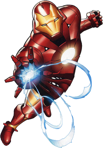 Iron Man - Ultimate Iron Man Comic (378x546), Png Download