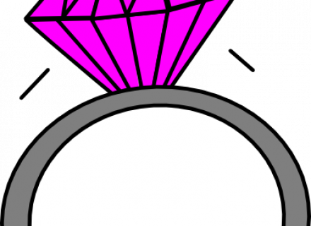 Wedding Clipart Circle - Easy Drawings Of A Ring (440x320), Png Download