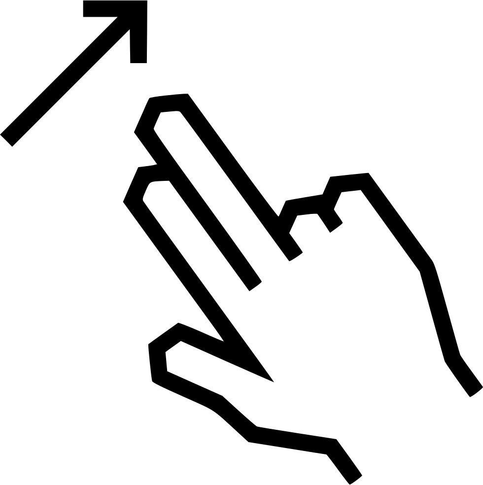 Swipe Up Arrow - Swipe Down Arrow (980x984), Png Download
